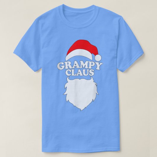 Grampy Claus T Funny Holiday kerstcadeT-shirt T-shirt (Design voorkant)