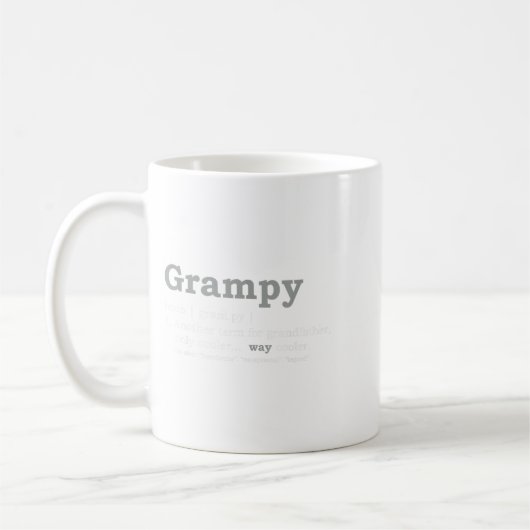 Grampy Design_ Funny Definition  Koffiemok (Links)