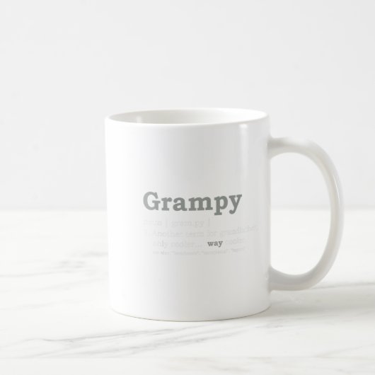 Grampy Design_ Funny Definition  Koffiemok (Rechts)