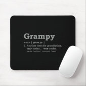 Grampy Design_ Funny Definition Muismat (Met muis)