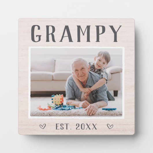 Grampy Grandpa - foto van Rustic Fotoplaat (Voorkant)