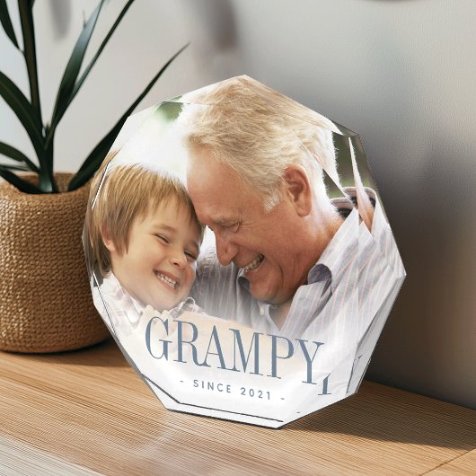 Grampy Grandpa Jaar ingesteld Fotoblokken