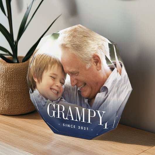 Grampy Grandpa Jaar ingesteld Fotoblokken