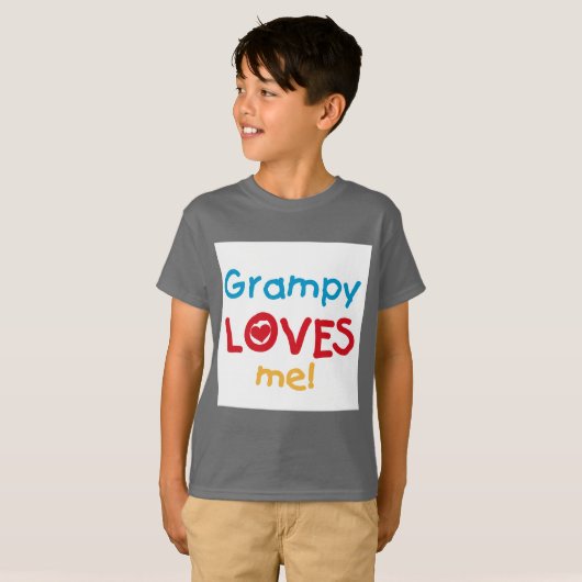 Grampy Loves Me T-shirts en geschenken (Voorkant volledig)