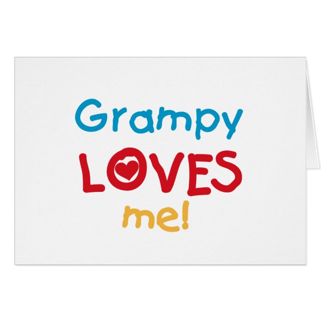Grampy Loves Me T-shirts en geschenken (Voorkant Horizontaal)