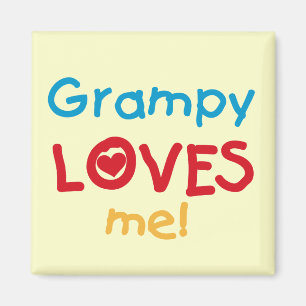 Grampy Loves Me T-shirts en geschenken Magneet