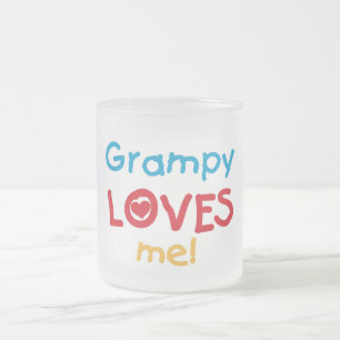 Grampy Loves Me T-shirts en geschenken Matglas Koffiemok