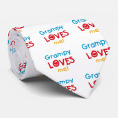 Grampy Loves Me T-shirts en geschenken Stropdas (Opgerold)