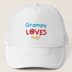 Grampy Loves Me T-shirts en geschenken Trucker Pet