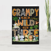 Grampy Of The Wild &amp; Three Zoo 3rd Birthday Sa Kaart (Voorkant)