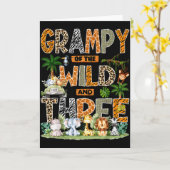 Grampy Of The Wild & Three Zoo 3rd Birthday Sa Kaart (Gele Bloem)