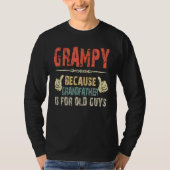 Grampy omdat grootvader voor oude man vader is t-shirt (Voorkant)