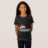 Grampy - Santa Hat Grootouder Kerstvakantie G T-shirt (Voorkant volledig)