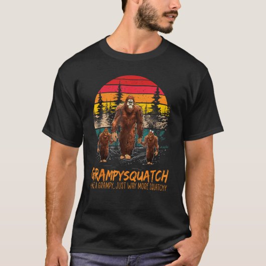 Grampy Squatch Like A Grandpa Just Way More Squatc T-shirt (Voorkant)