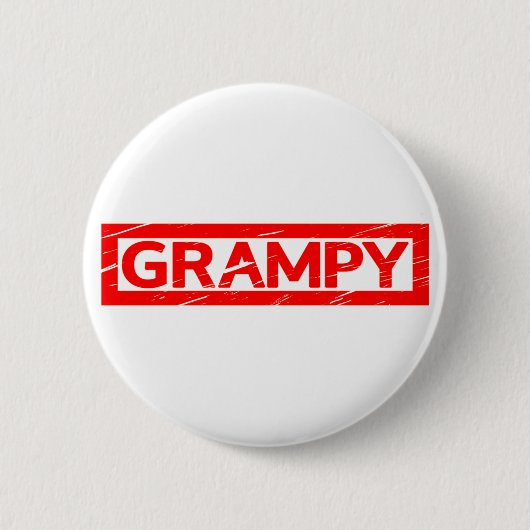 Grampy Stamp Ronde Button 5,7 Cm (Voorkant)