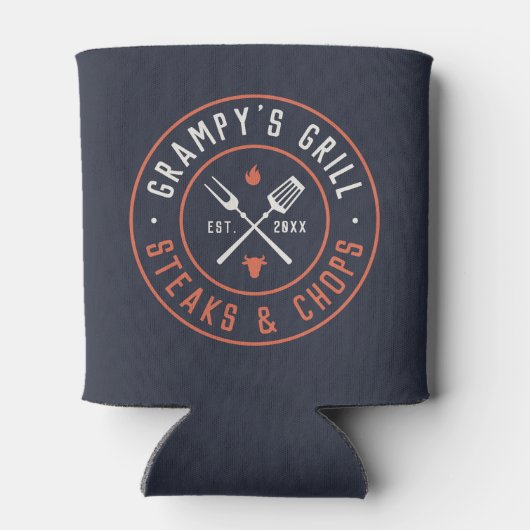 Grampy's Grill, speciaal jaar ingesteld Blikjeskoeler (Achterkant)