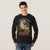Grampysaurus Rex Dinosaur Grampy Saurus Family Mat T-shirt (Voorkant volledig)