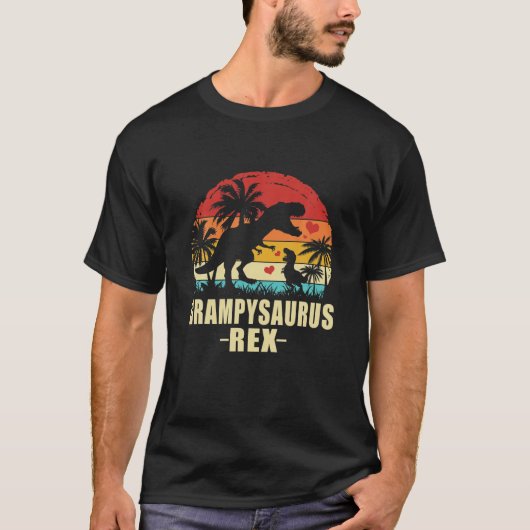 Grampysaurus T Rex Dinosaur Grampy Saurus Family M T-shirt (Voorkant)