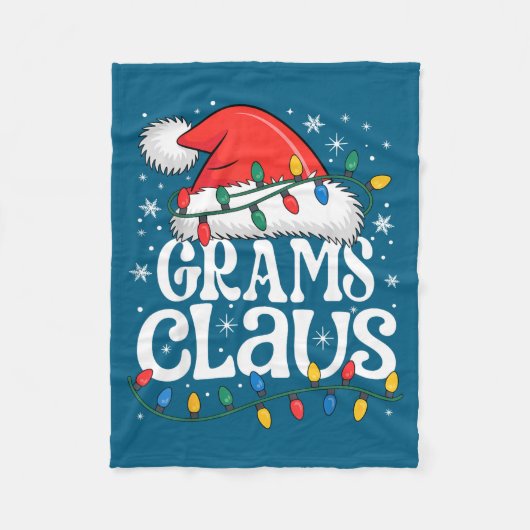 Grams Claus Funny Xmas Christmas Grandma Holiday S Fleece Deken (Voorkant)