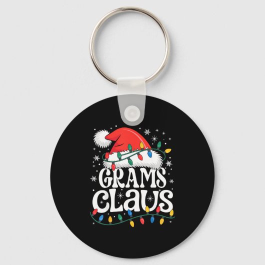 Grams Claus Funny Xmas Christmas Grandma Holiday S Sleutelhanger (Voorkant)