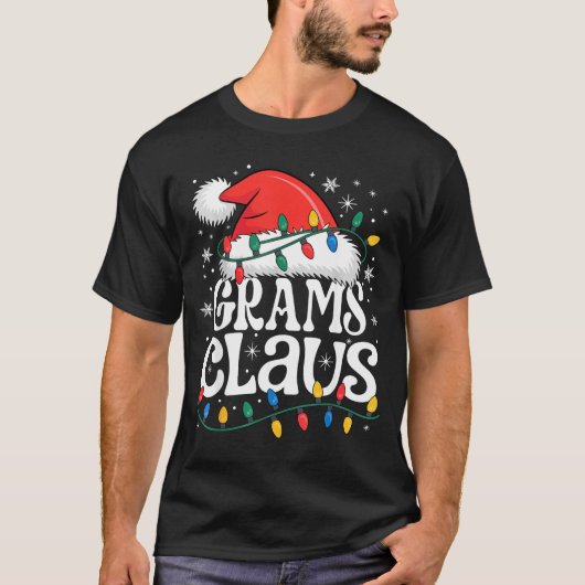 Grams Claus Funny Xmas Christmas Grandma Holiday S T-shirt (Voorkant)