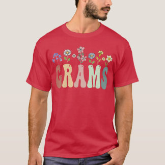 Grams Gifts Women Wildflower Floral Design Grams f T-shirt