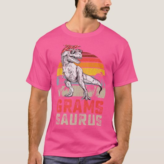 Grams Saurus Family Mat T-shirt (Voorkant)
