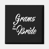 Grams van de bruid huwelijksfeest matching bruids  magneet (Voorkant)