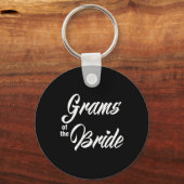Grams van de bruid huwelijksfeest matching bruids sleutelhanger (Voorkant)