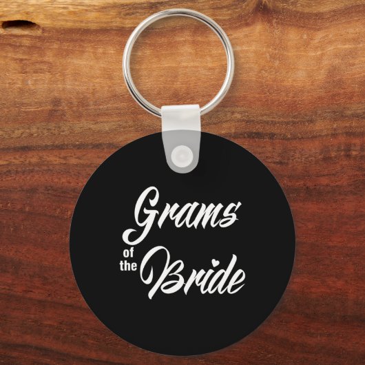 Grams van de bruid huwelijksfeest matching bruids sleutelhanger (Voorkant)
