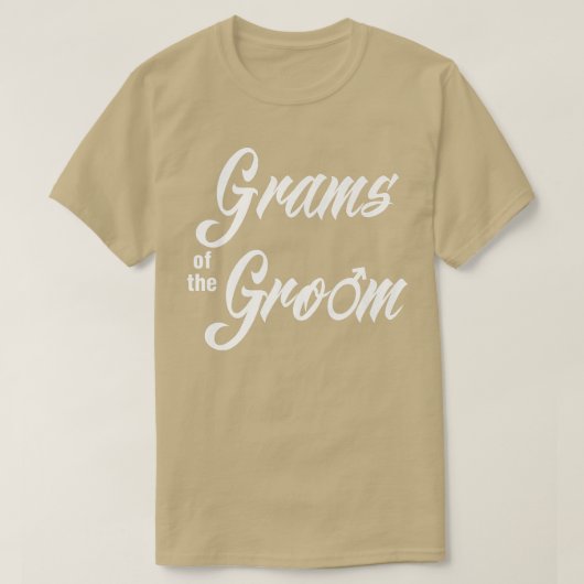 Gram's van de bruine bruiloft t-shirt (Design voorkant)