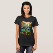 Gramsaurus Dinosaur Rex Gram Saurus Autism Awarene T-shirt (Voorkant volledig)