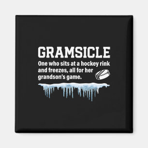 Gramsicle Definitie IJshockey Gram Van Een Hockeys Magneet