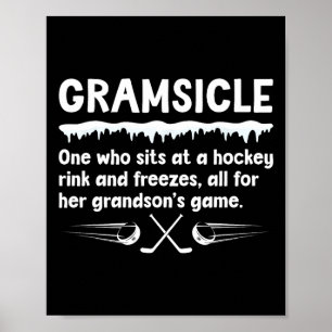 Gramsicle Definitie IJshockey Gram Van Een Hockeys Poster
