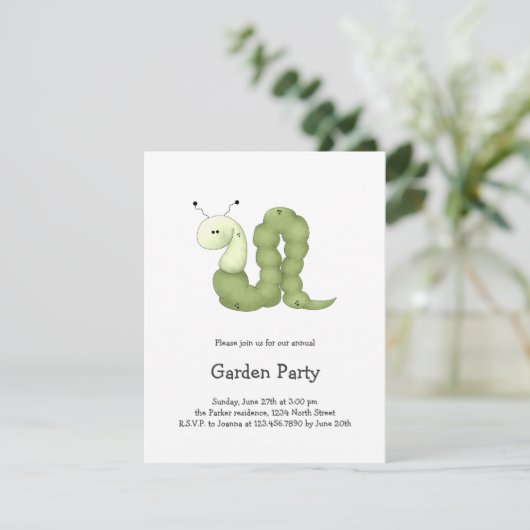 Gramtuin ・ Groene worm Kaart (Staand voorkant)