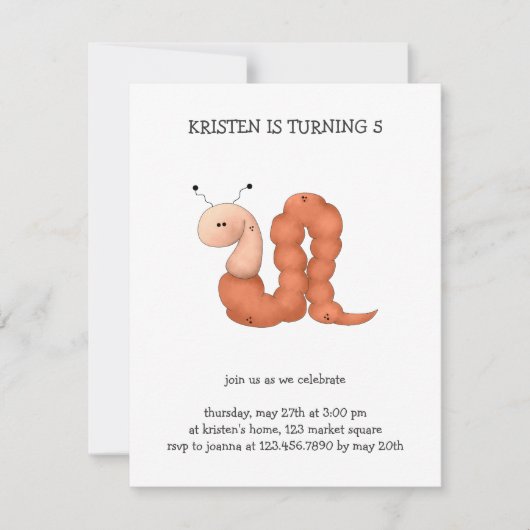 Gramtuin ・ Rode worm Kaart (Voorkant)