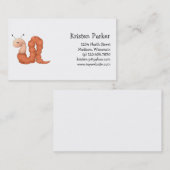 Gramtuin ・ Rode worm Visitekaartje (Voorkant / Achterkant)