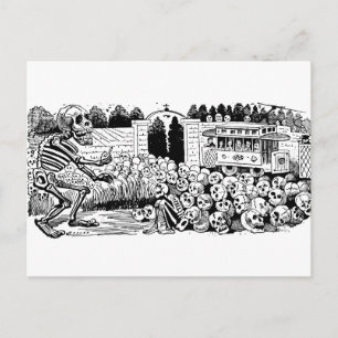 Gran Calavera Eléctrica door José Guadalupe Posada Briefkaart