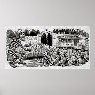 Gran Calavera Eléctrica Poster