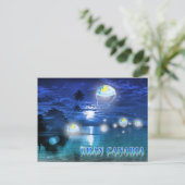 Gran Canaria blauw briefkaart (Staand voorkant)