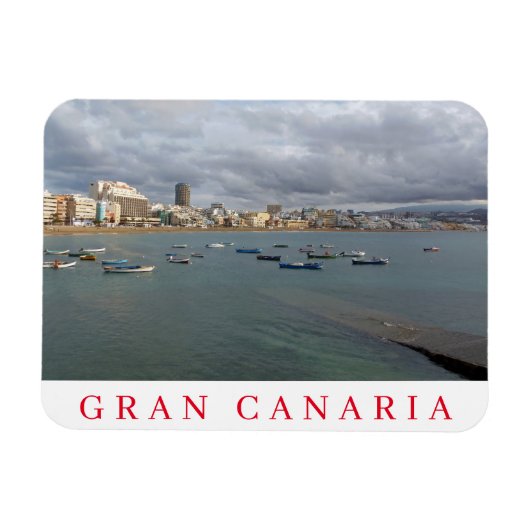 Gran Canaria boten friet magnet Magneet (Horizontaal)