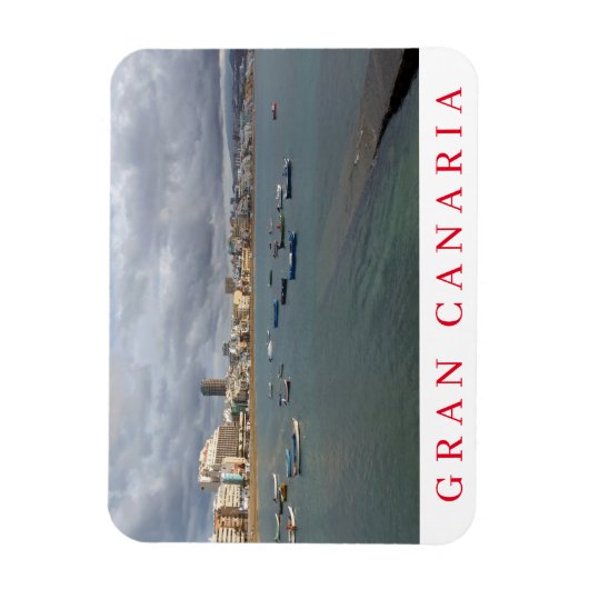 Gran Canaria boten friet magnet Magneet (Verticaal)