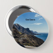 Gran Canaria (Canarische Eilanden), Spanje, Ronde Button 4,0 Cm (Voorkant /achterkant)