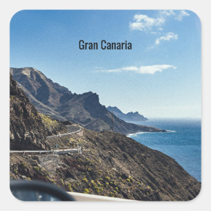 Gran Canaria (Canarische Eilanden) Spanje Vierkante Sticker