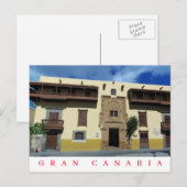Gran Canaria Casa Museo de Colón uitzicht briefkaa Briefkaart (Voorkant / Achterkant)