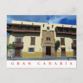 Gran Canaria Casa Museo de Colón uitzicht briefkaa Briefkaart (Voorkant)