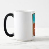 Gran Canaria kanarieeiland, reisposterkunst. Magische Mok (Links)