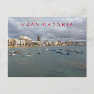 Gran Canaria Las Canteras strand uitzicht briefkaa Briefkaart
