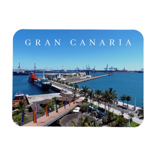 Gran Canaria Las Palmas uitzicht fridge magnet Magneet (Horizontaal)