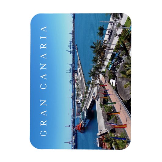 Gran Canaria Las Palmas uitzicht fridge magnet Magneet (Verticaal)
